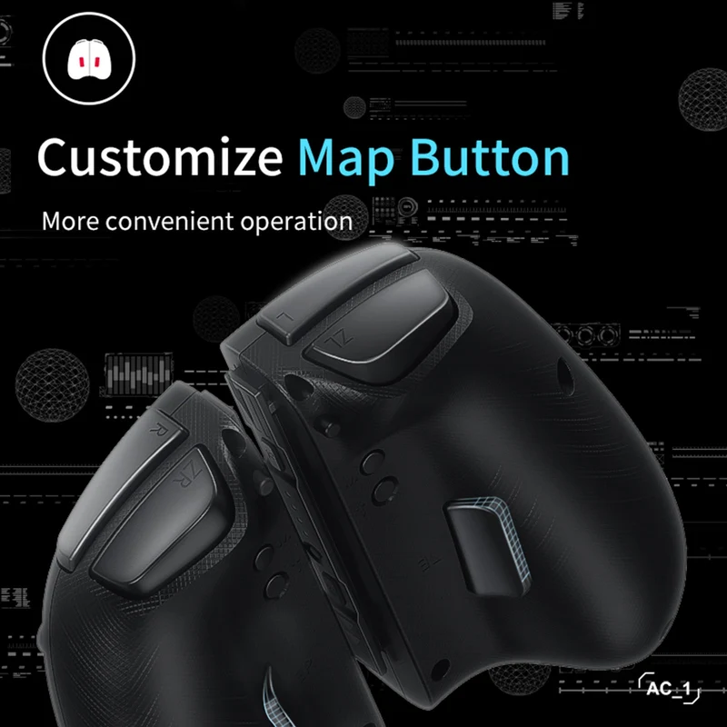 IINE Switch Elite Version Left And Right Controller (Black) (L446)