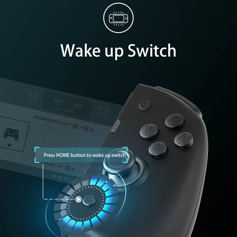 IINE Switch Elite Version Left And Right Controller (Black) (L446)