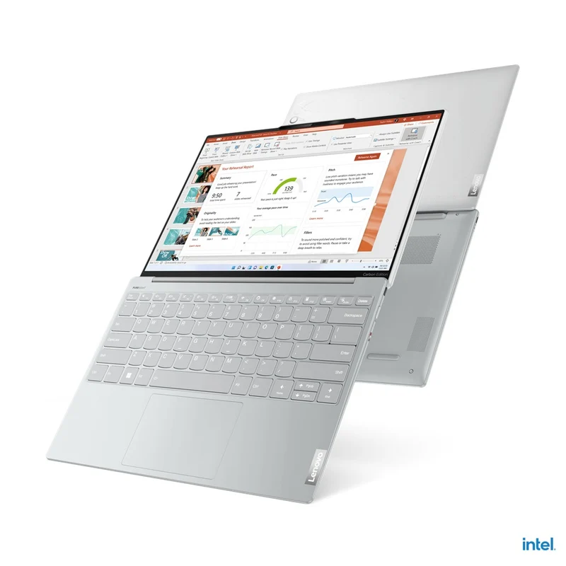 Lenovo Yoga Slim 7 Carbon 13IAP7 82U9001QPH Laptop (Moon White) | 13.3" 2.5K (2560x1600) | i5-1240P | 8GB RAM | 512GB SSD | Intel Iris Xe Graphics | Windows 11 Home | MS Office Home & Student 2021 | Yoga Sleeve