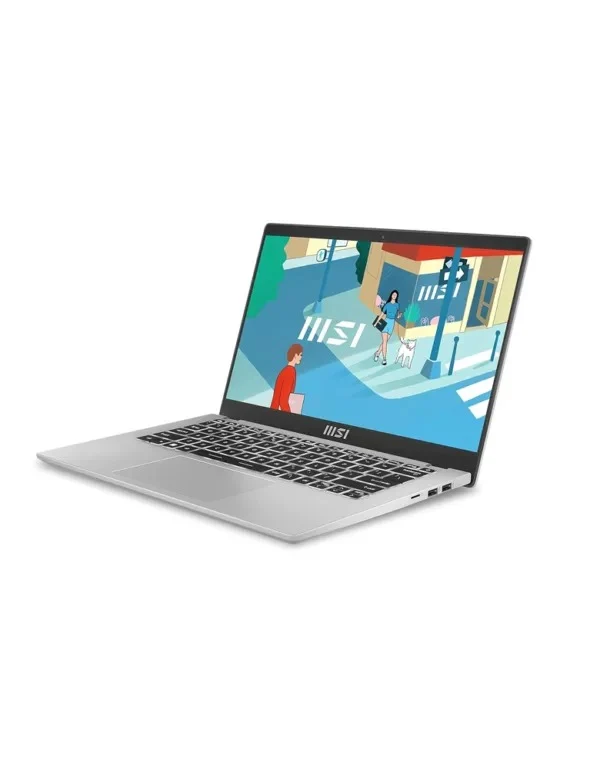MSI Modern 14 C12M-620PH Laptop (Urban Silver) | 14" FHD | i3-1215U | 8GB RAM | 512GB SSD | Intel UHD Graphics | Windows 11 Home | MSI Sleeve Bag GP