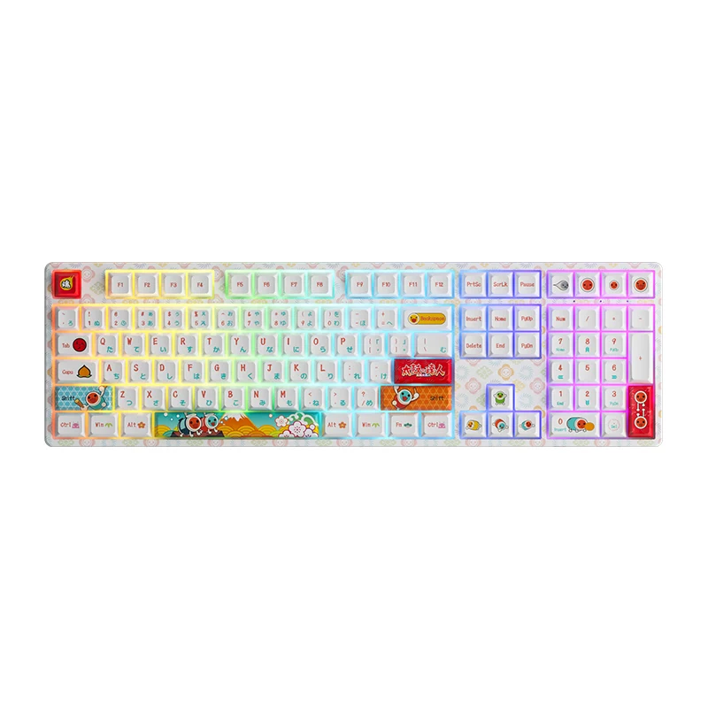 Akko Taiko No Tatsujin 5108S RGB Hot-Swappable Wired Mechanical Keyboard (Akko Crystal)