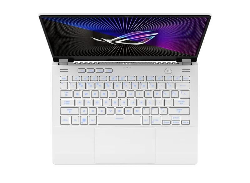Asus ROG Zephyrus G14 GA402XI-NC036WS Gaming Laptop (Moonlight White) | 14" WQXGA Mini LED 165HZ | R9 7940HS | 32GB RAM | 1TB SSD | RTX 4070 | Win 11 Home | MS Office H & S 2021 | ROG Zephyrus G14 Sleeve | ROG Impact Gaming Mouse | Type-C Adapter