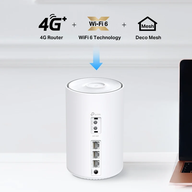 TP-Link 4G + AX3000 Whole Home Mesh Wi-Fi 6 Router | 300MBPS 4G+ LTE Advanced Modem (Deco X50-4G) (1-Pack)