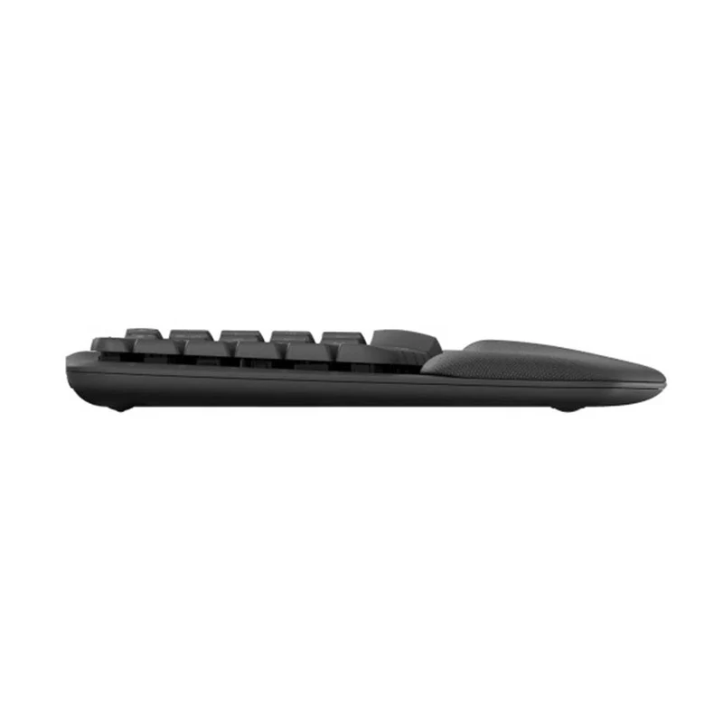 Logitech Wave Keys Ergonomic Wireless Keyboard (Graphite, Off-White)