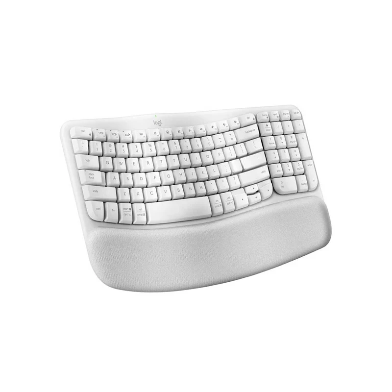 Logitech Wave Keys Ergonomic Wireless Keyboard (Graphite, Off-White)