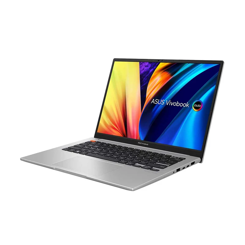 Asus Vivobook S14 K3402ZA-KM085WS Notebook (Neutral Gray) | 14" 2.8K (2880x1800) OLED | i7-12700H | 16GB RAM | 512GB SSD | Intel Iris XE Graphics | Windows 11 Home | Asus BP1504 Casual Backpack