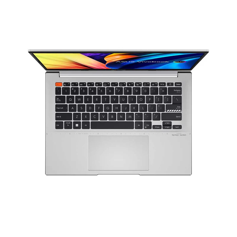 Asus Vivobook S14 K3402ZA-KM085WS Notebook (Neutral Gray) | 14" 2.8K (2880x1800) OLED | i7-12700H | 16GB RAM | 512GB SSD | Intel Iris XE Graphics | Windows 11 Home | Asus BP1504 Casual Backpack