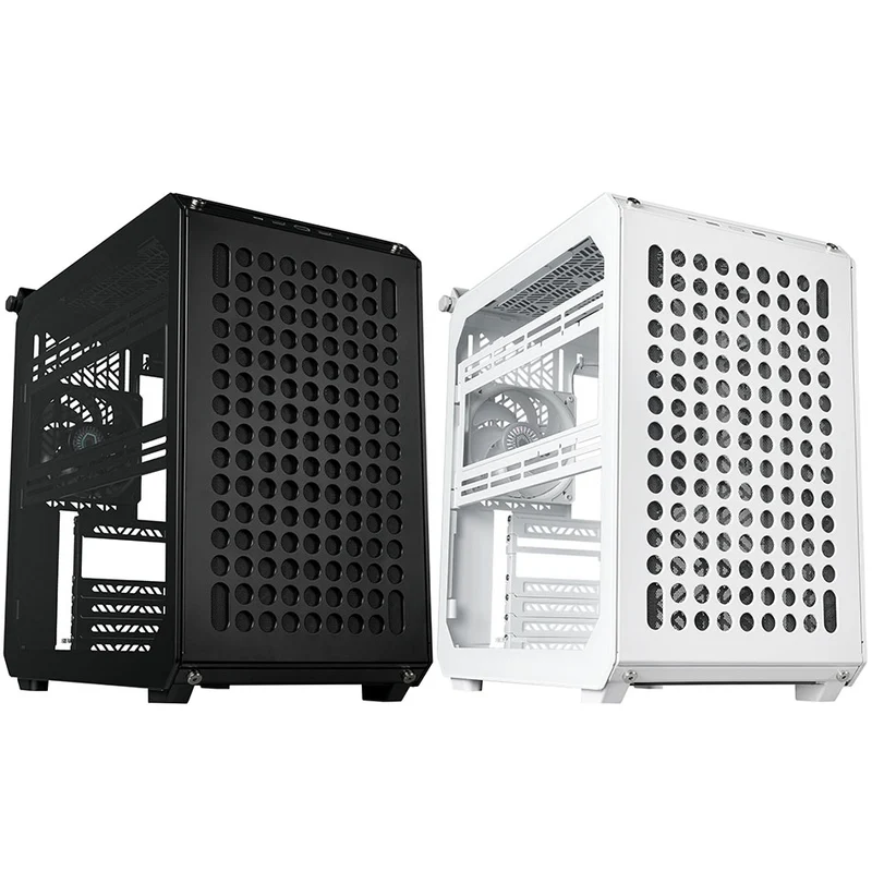 Cooler Master Qube 500 Flatpack Small High Airflow Mid-Tower ATX Customizable Gaming PC Case