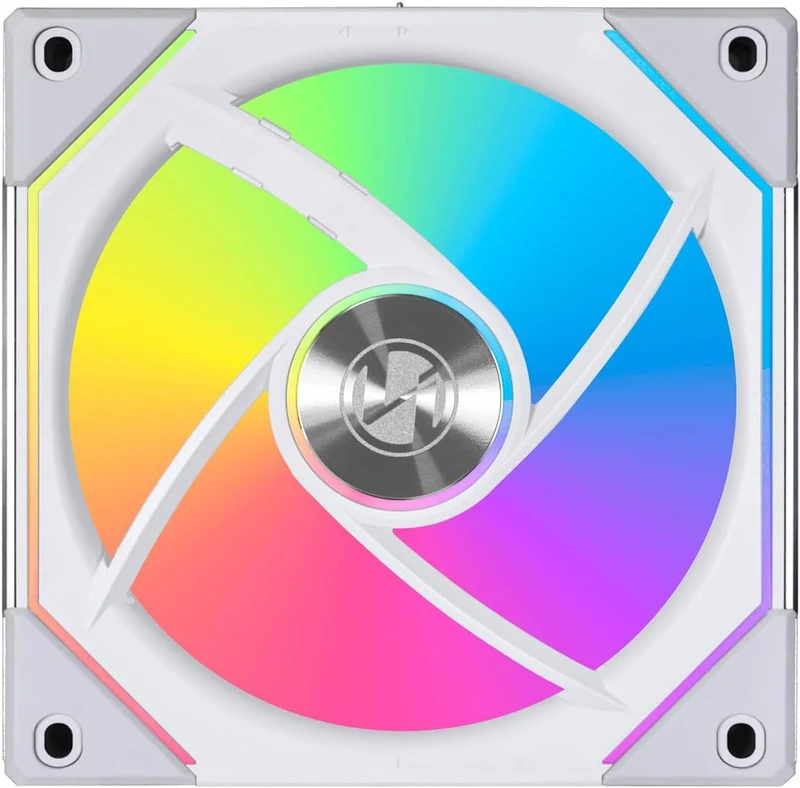 Lian Li Uni Fan SL-Infinity 120 RGB Revolutionized Daisy-Chain ARGB Fan With Controller (Triple Pack) (WHITE) (UF-SLIN120-3W)