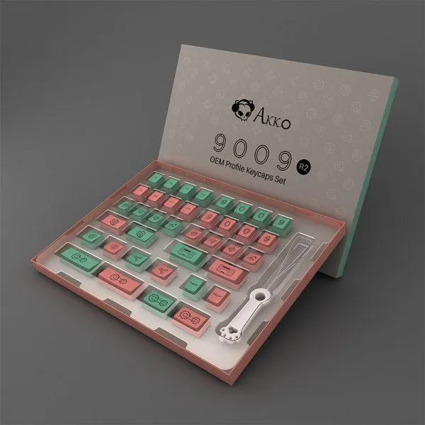 AKKO 9009 Retro R2 Industrial Style Novelty Keycaps OEM 38 KEYS