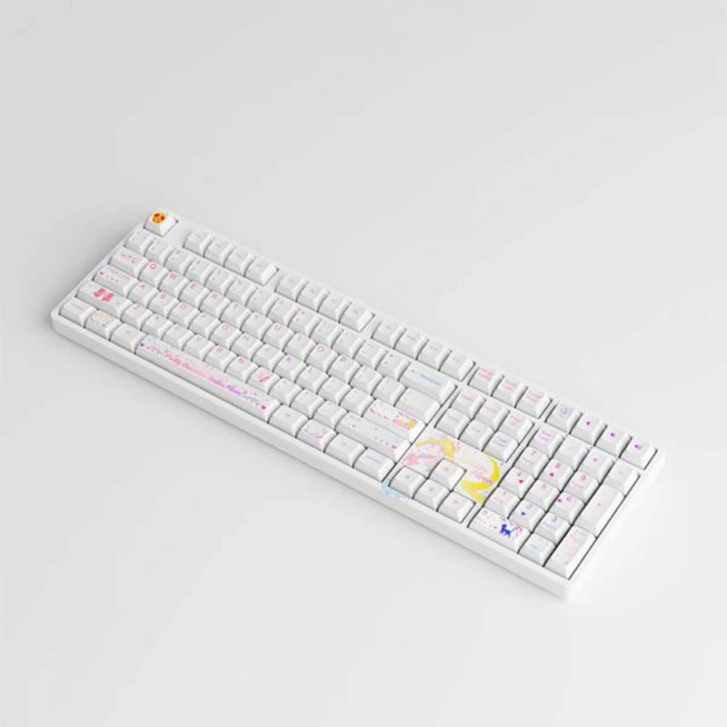 Akko Sailor Moon Crystal 5108B Plus Multi-Modes RGB Hot-Swappable Mechanical Keyboard (Gateron Orange - Lubed)