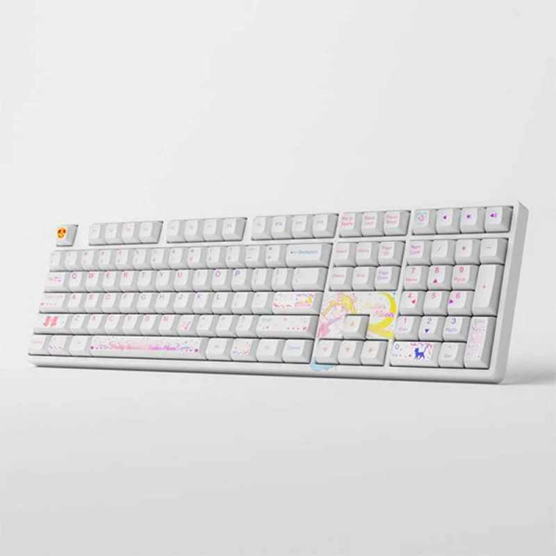 Akko Sailor Moon Crystal 5108B Plus Multi-Modes RGB Hot-Swappable Mechanical Keyboard (Gateron Orange - Lubed)