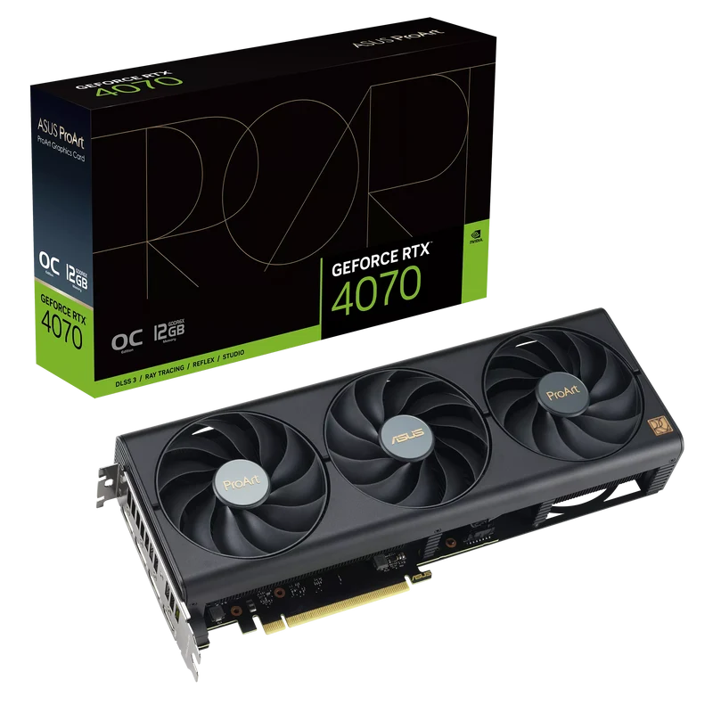 Asus ProArt GeForce RTX 4070 OC 12GB GDDR6X Graphics Card