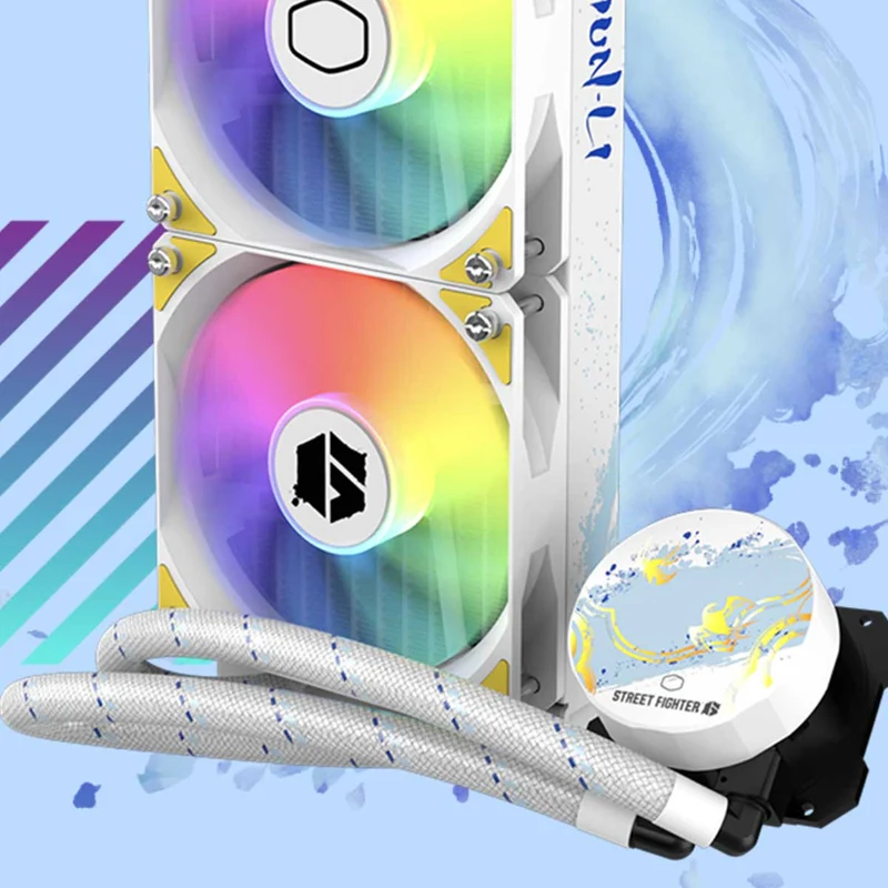 Cooler Master Masterliquid 360L Core ARGB CPU Liquid Cooler - SF6 Chun-Li Edition (White)