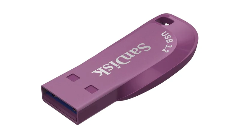 Sandisk Ultra Shift 128GB USB 3.2 Gen 1 Flash Drive (Black, Cattleya Orchid Purple, Bachelor Button Blue, Evening Primrose Green)