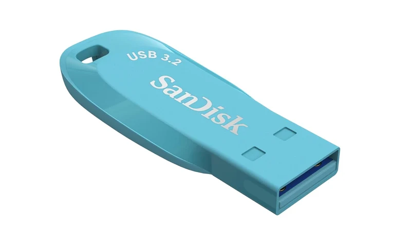 Sandisk Ultra Shift 64GB USB 3.2 Gen 1 Flash Drive (Black, Cattleya Orchid Purple, Bachelor Button Blue, Evening Primrose Green)