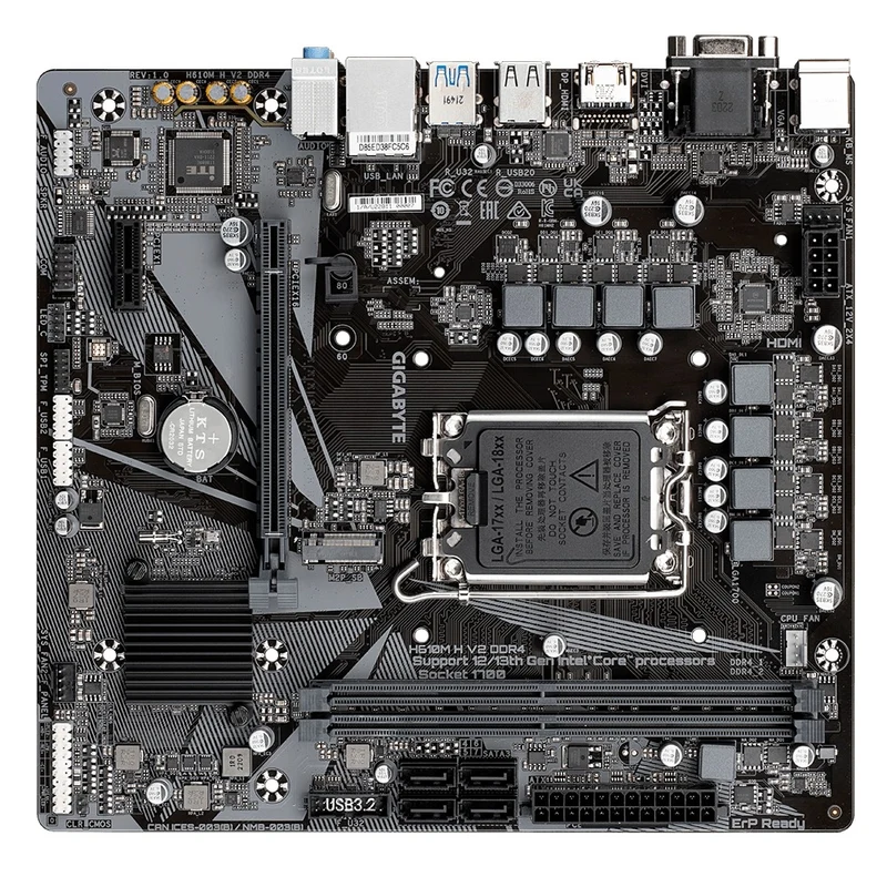 Gigabyte H610M H V2 DDR4 Motherboard