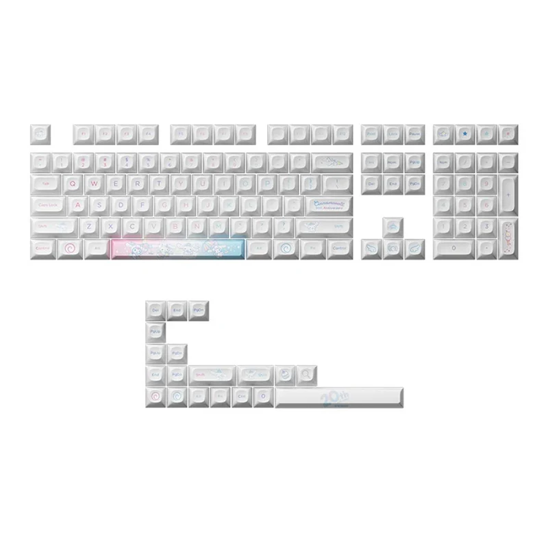 Akko Cinnamoroll 20th Anniversary OPI Keycap Set