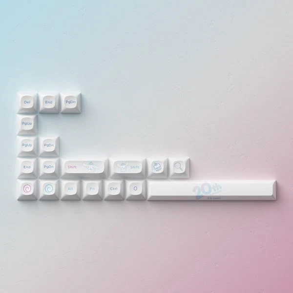 Akko Cinnamoroll 20th Anniversary OPI Keycap Set