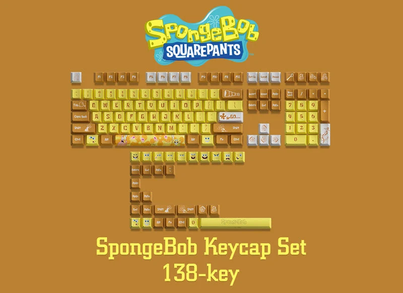 Akko Spongebob Keycap Set JDA Profile 138 Keys