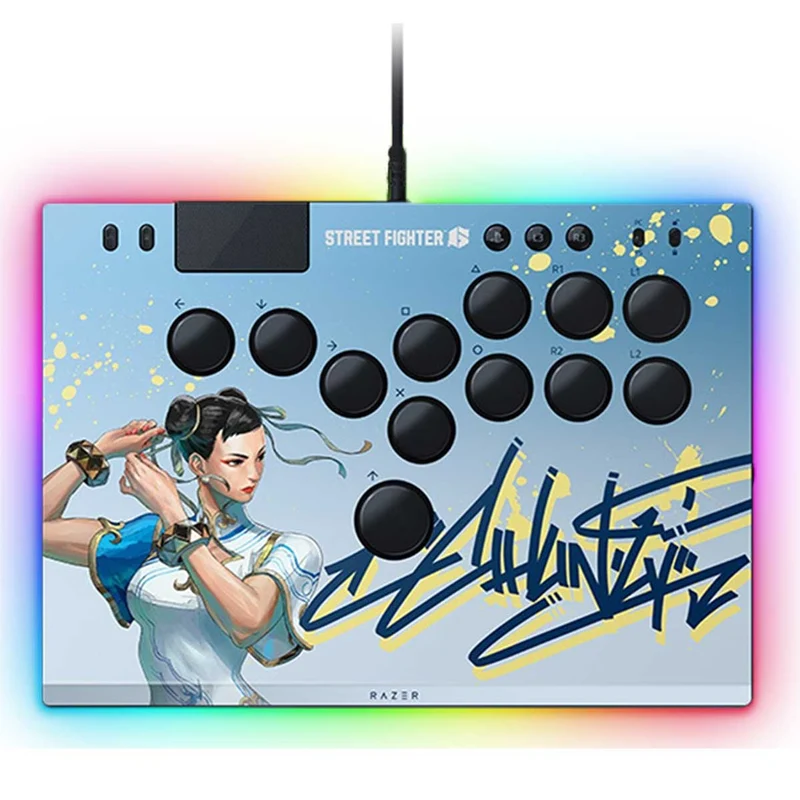 Razer Kitsune All-Button Optical Arcade Controller For PS5 & PC (Black, SF6 Cammy Edition, SF6 Chun-Li Edition)