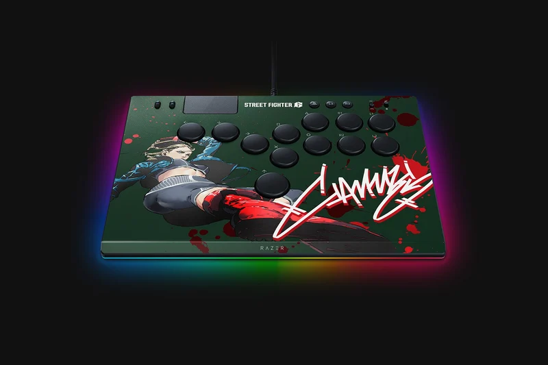 Razer Kitsune All-Button Optical Arcade Controller For PS5 & PC (Black, SF6 Cammy Edition, SF6 Chun-Li Edition)