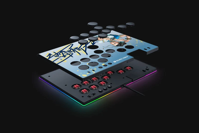 Razer Kitsune All-Button Optical Arcade Controller For PS5 & PC (Black, SF6 Cammy Edition, SF6 Chun-Li Edition)