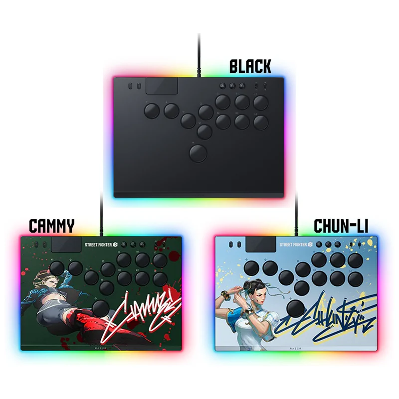 Razer Kitsune All-Button Optical Arcade Controller For PS5 & PC (Black, SF6 Cammy Edition, SF6 Chun-Li Edition)