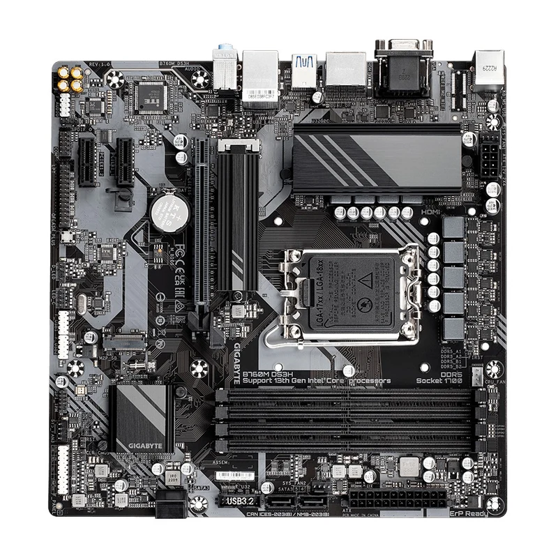 Gigabyte B760M DS3H DDR5 Ultra Durable Motherboard