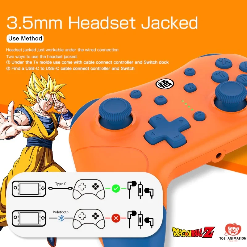 IINE Switch Macro Controller Dragon Ball Z FOR Switch / Switch Lite / Switch OLED (L783)