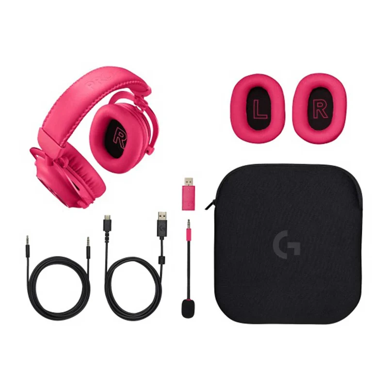 Logitech Pro X 2 Lightspeed Wireless Gaming Headset (Magenta)