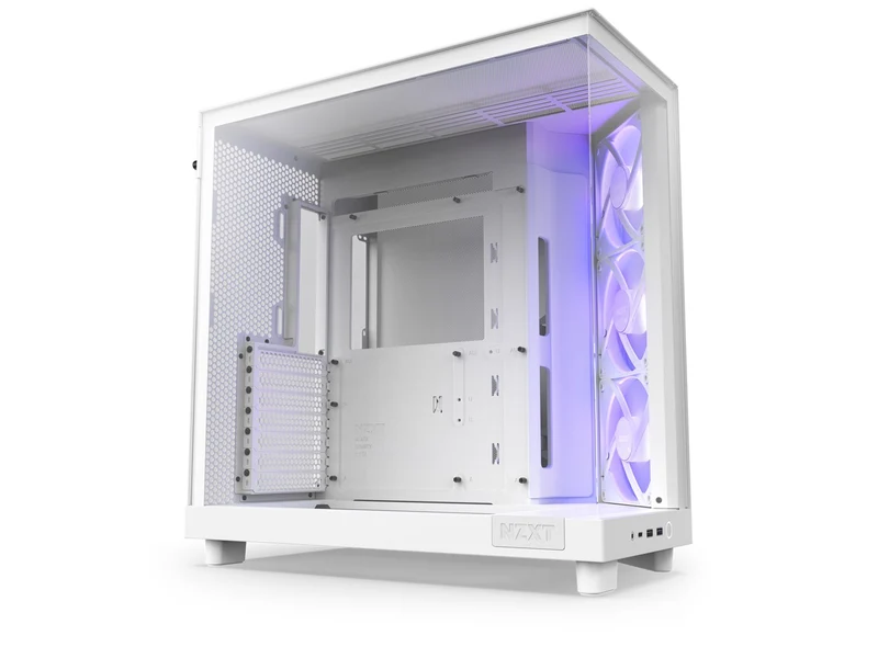 NZXT H6 Flow RGB Compact Dual-Chamber ATX Mid-Tower Airflow Case With RGB Fans