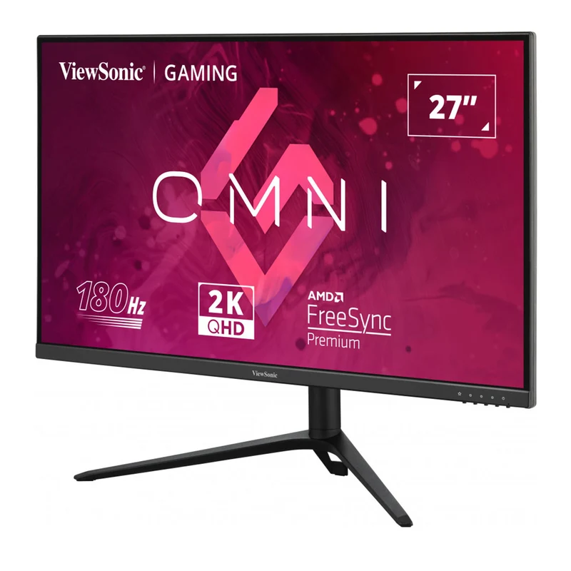 Viewsonic Omni VX2728J-2K 27" (2560X1440) 180HZ 0.5MS QHD IPS With Height, Swivel, Rotate/Pivot Adjustments Gaming Monitor With AMD Freesync Premium