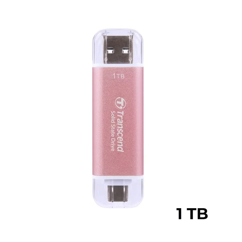 Transcend ESD310P 10GBPS USB Type-C Portable SSD (Pink) (512GB, 1TB, 2TB)