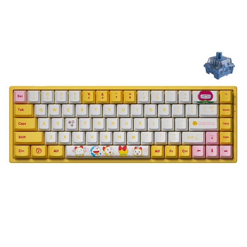 Akko Dorami 3068V2 BT5.0 RGB Hot-Swappable Mechanical Keyboard (Akko CS Ocean Blue)