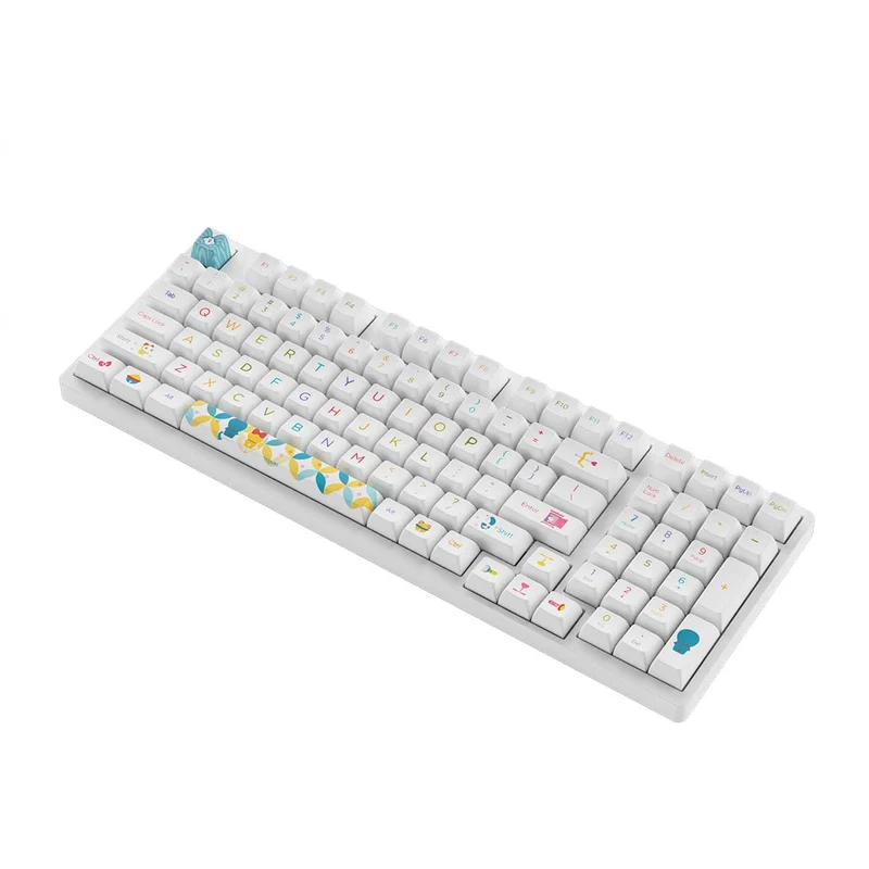 Akko Doraemon Rainbow 3098B Multi-Modes RGB Hot-Swappable Mechanical Keyboard (Akko CS Jelly Purple)