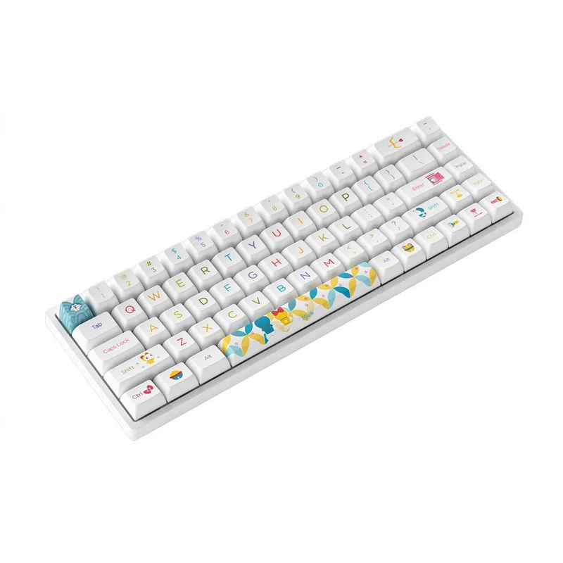 Akko Doraemon Rainbow 3068B Multi-Modes RGB Hot-Swappable Mechanical Keyboard (Akko CS Jelly Purple)