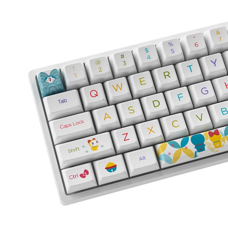 Akko Doraemon Rainbow 3068B Multi-Modes RGB Hot-Swappable Mechanical Keyboard (Akko CS Jelly Purple)
