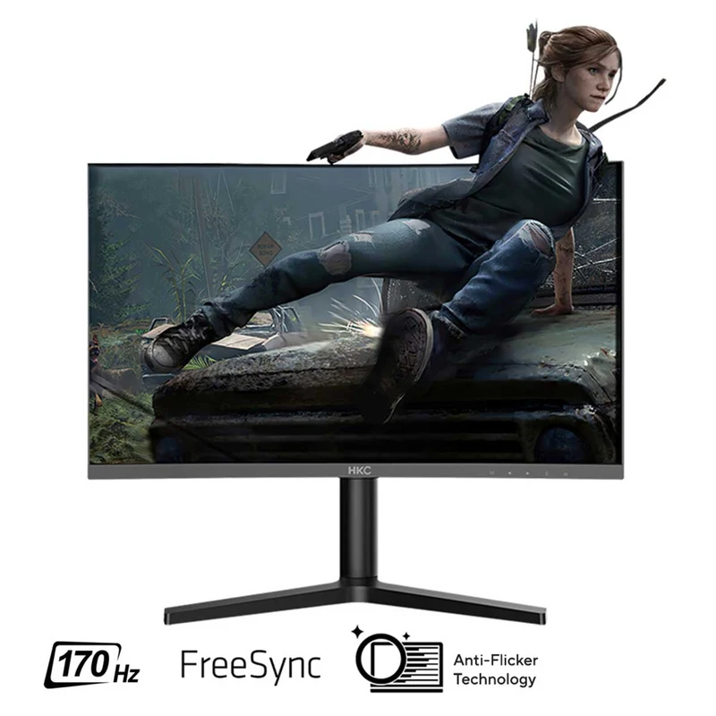 HKC MG27H6Q 27" QHD Fast Response Time 170Hz Ultra-Thin Borderless Freesync E-Sports Curved Gaming Monitor