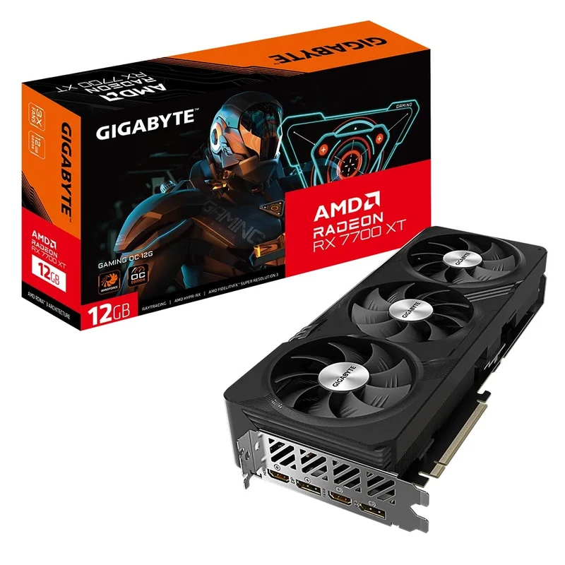 Gigabyte AMD Radeon RX 7700 XT Gaming OC 12GB GDDR6 Graphics Card