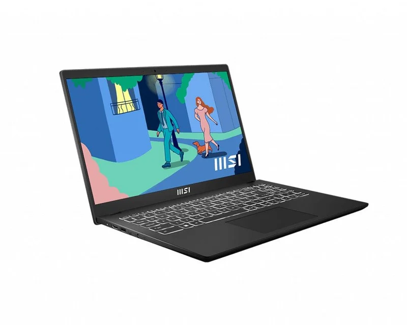 MSI Modern 15 B12M-457PH Premium Ultrabook (Classic Black) | 15.6" FHD (1920x1080) | i5-1235U | 16GB RAM | 512GB SSD | Intel Iris Xe Graphics | Windows 11 Home | MSI Sleeve Bag GP
