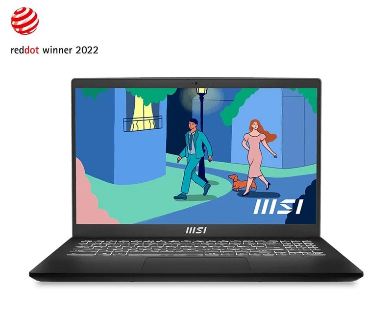 MSI Modern 15 B12M-457PH Premium Ultrabook (Classic Black) | 15.6" FHD (1920x1080) | i5-1235U | 16GB RAM | 512GB SSD | Intel Iris Xe Graphics | Windows 11 Home | MSI Sleeve Bag GP