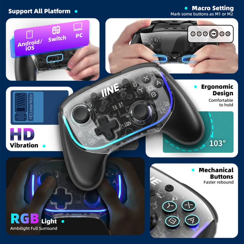 IINE Phantom Elite Pro Controller For Switch / Switch OLED (L769)