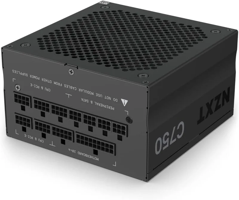 NZXT C750 750W 80+ Gold Semi-Modular ATX Power Supply (PA-7G1BB-US)