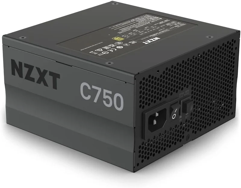 NZXT C750 750W 80+ Gold Semi-Modular ATX Power Supply (PA-7G1BB-US)