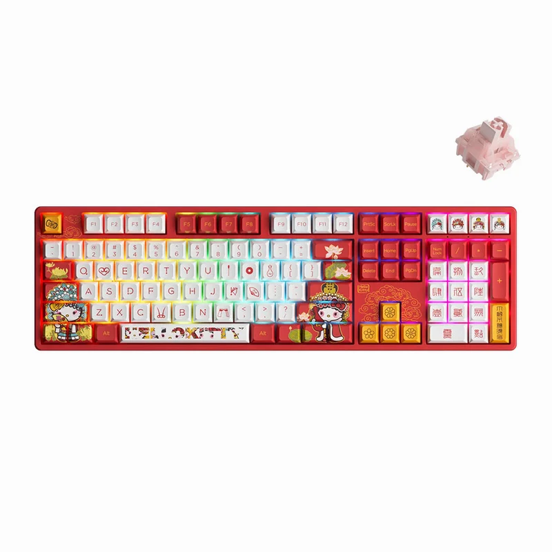 Akko Hello Kitty 5108S Peking Opera A RGB Mechanical Keyboard (Akko CS Sakura)