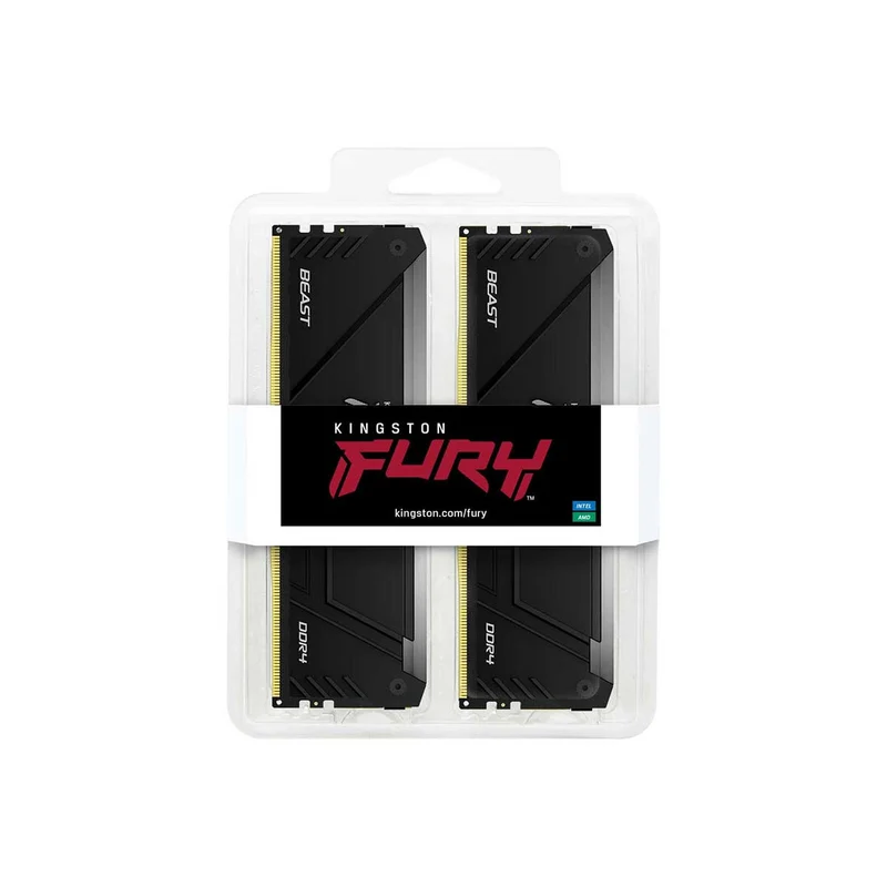 Kingston Fury Beast 16GB (2X8GB) DDR4 RGB 3200MT/S Memory (KF432C16BB2AK2/16)