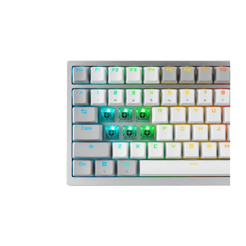 Asus ROG Azoth 75% Wireless Mechanical Gaming Keyboard (White) (ROG NX Storm Switch, ROG NX Snow Switch, Rog NX Storm Switch V2)