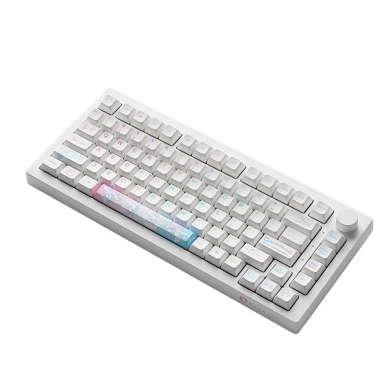 Akko Cinnamoroll 20TH Anniversary 5075B Plus RGB Hot-Swappable Mechanical Keyboard (Ktt White)