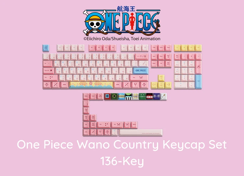 Akko One Piece Wano Country Keycap Set Cherry Profile 136 Keys